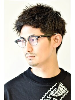 ステップ(STEP)の写真/《メンズ専門YOSHI》お悩みから→ご提案するカット＋ナチュラルパーマが大人男性に人気◎【21時迄営業◎】