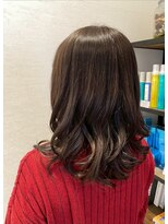 ビレアカスガイ 春日井店(BELEA)&nbsp;透明感グレージュの艶ミディ