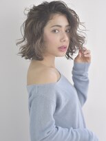 ハイライトで作るグラデーションカラーのウェーブボブ【表参道】