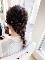 ロカット サロン(Roquat Salon)&nbsp;ロングあみおろしアレンジ【ヘアアレンジ　立川/立川南/八王子】