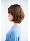 大人ひし形シルエットくびれボブ40代50代