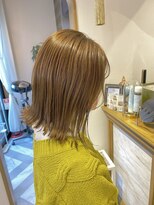 ロンドアベニール 北千住(Lond avenir)&nbsp;外ハネボブ　キャラメルベージュ　西田大樹