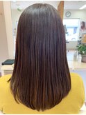 【AMAZING HAIR中沢店/安達】 髪質改善|さらつやロング/透明感
