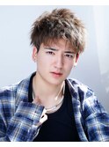 ナチュラル束感アップバング