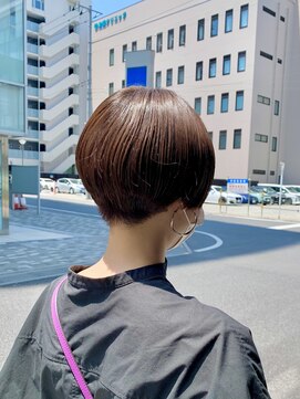 オーガニック アトリエ 大宮(organic+atelier) 20代30代40代小顔ハンサムショートアッシュブルーブラック
