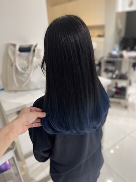 アライブ ハラジュク(ALIVE harajuku) ネイビーブルーグラデーションカラー ryota