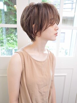 ハウスアンドヘアーワークス(House&Hair works) 前髪長め大人小顔ショート30代40代50代　藤沢