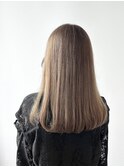 エアリーシフォンカット×ミルクティーベージュ【ブリーチ1回】