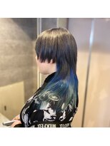 キャラ シャローネ 池袋(Chara Chalone)&nbsp;襟足長めのウルフスタイル/襟足カラーのブルージュ