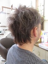 コアフィールフィス(COIFFURE fils)&nbsp;無造作ウルフ 髪質改善 白髪ぼかしシルバーアッシュ