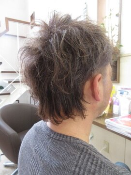 コアフィールフィス(COIFFURE fils) 無造作ウルフ 髪質改善 白髪ぼかしシルバーアッシュ