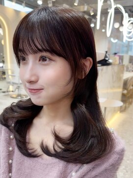 シー バイ ロンド 新宿(Sea by Lond) 韓国風前髪×レイヤーカット【髪質改善/新宿/レイヤーカット】