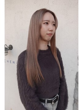 シェミール(CHEMIR) ミルクティーベージュ×ケアブリーチ【四日市】