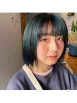 ティック 福井鯖江店(tic.)&nbsp;アンブレラカラー/デザインカラー/グリーンカラー/切りっぱなし