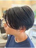 メンズビジネスショート × 40代誠実スタイル
