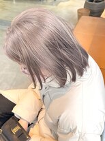 ミーム 原宿 表参道(meme)&nbsp;☆ハイトーンブリーチミルクティーカラーホワイトベージュカラー