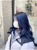 グラデーションカラーブルー/ハイトーンカラー/ケアブリーチ