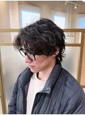 大人メンズ/ゆるウェーブパーマ/スパイラルパーマ