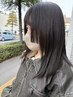 カット+ケアカラー+髪質改善トリートメント+スパ　24200円～→23100円～
