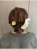 振袖ヘア/ふわふわシニョン