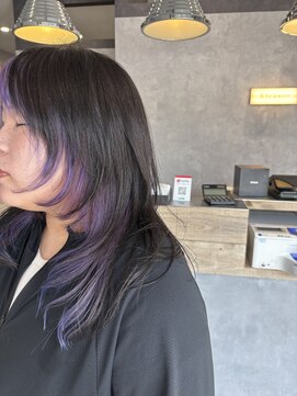 エレノア 越谷(Eleanor) ロングウルフ/グラデーションフェイスフレーミング【RIE】