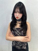 ユーフォリア 渋谷グランデ(Euphoria SHIBUYA GRANDE) ダークブラウン 髪質改善ストレート 内巻き 顔回りカット 美髪