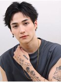 スパイキーショート/フェザーショート/ブルーブラック