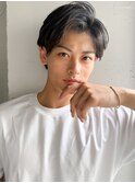 ナチュラルヘア束感無造作大人スパイキーショート前髪パーマa