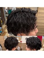 銀座マツナガ 神田店&nbsp;大人ビジネス好印象ツイストスパイラルパーマツーブロック