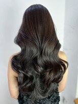 アルバム 新宿(ALBUM SHINJUKU)&nbsp;おくれ毛暗めカラーグレージュ韓国ヘアロング_ba559442