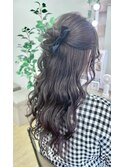 おだんごハーフアップ【品川/ヘアセット/着付け】