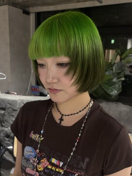 ネアー 新潟(NEER) アプリコットオレンジ/くびれヘア/ウェーブショート［新潟］