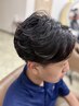 【メンズ】カット+フェザーパーマ