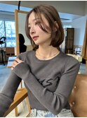 前髪なし韓国風ボブ/10代/20代/30代/40代