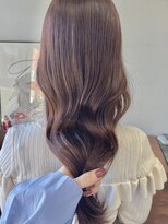 ヘアー アイス 御器所本店(HAIR ICI) 冬の大人上品◎髪質改善暖色深みブラウン艶カラーゆるふわ巻き