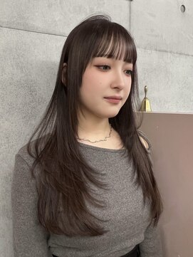 ココ 西葛西南口店(COコ) レイヤーカットラベンダーグレージュ20だ30代透明感カラーロング