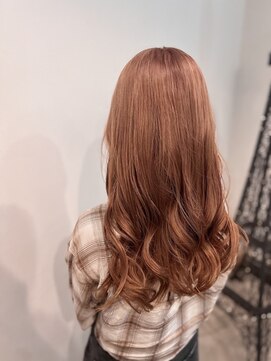 アトリエファゴ ハナミズキ店 【Yuine】ピンクブラウン ブリーチあり/ダブルカラー