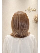 アスフィーダ(A'sfida)&nbsp;レイヤーカット/ウェットヘア/オリーブベージュ