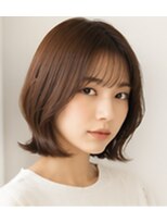 フラッグ(flag) 髪質改善×春カラー◎大人可愛いひし形ショートボブ20代