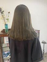 ヘアーアイストゥーレ(HAIR ICI TRE)&nbsp;オリーブベージュ　ブリーチなしダブルカラー　オシャレ　ロング