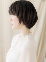 カバーヘア ブリス 川口(COVER HAIR bliss) 黒髪ミニボブシャギーカットひし形大人ショートヘア20代30代X