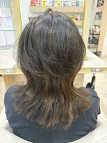 アッシュ 仙川店(Ash)&nbsp;40代50代60代流しバングバタフライカットミディアムレイヤー