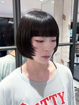 カインド 南青山(hair&make up KIND) 顔周りレイヤー×ぱっつんボブ