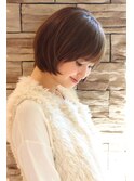 大人女性xトップノットxノームコアxメルトカラー