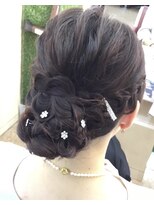 ワンポイント ウィズ パリス(One Point with Paris)&nbsp;編み込みシニョン