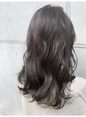 アッシュ×シルバーインナーカラー