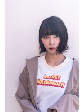 シエナ 渋谷(Siena) Siena オルチャン切りっぱなしボブxダークショコラ