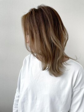 ヘアーアンドスパ フェリーチェ ミチ 野田屋町店(HAIR&SPA felice MICHI) 【feliceMICHI島田和也】ハイトーンベージュカラー