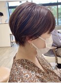 【I.】白髪染めの方にもおすすめハイライトショートカット　川口