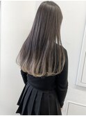 ホワイトベージュエアタッチグラデーション